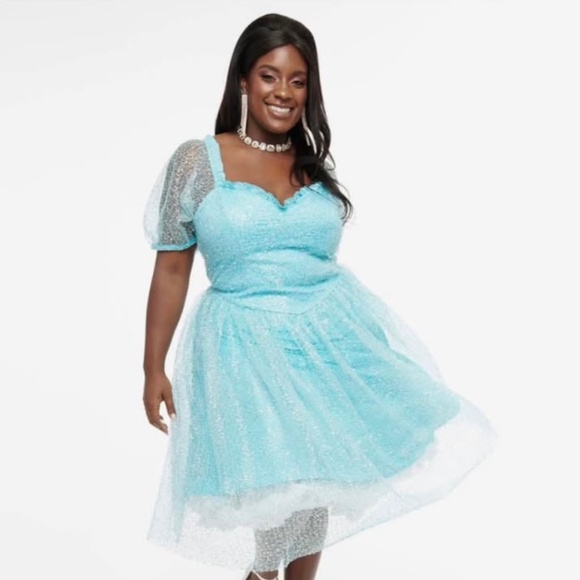 NWT Never worn Plus size Unique Vintage Cinderella Sequin Dress - Picture 1 of 5